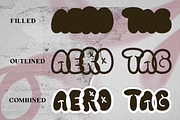 Aero Tag - Graffiti Font and Brushes, a Sans Serif Font by Angin Studio (Thumbnail 5 of 16)
