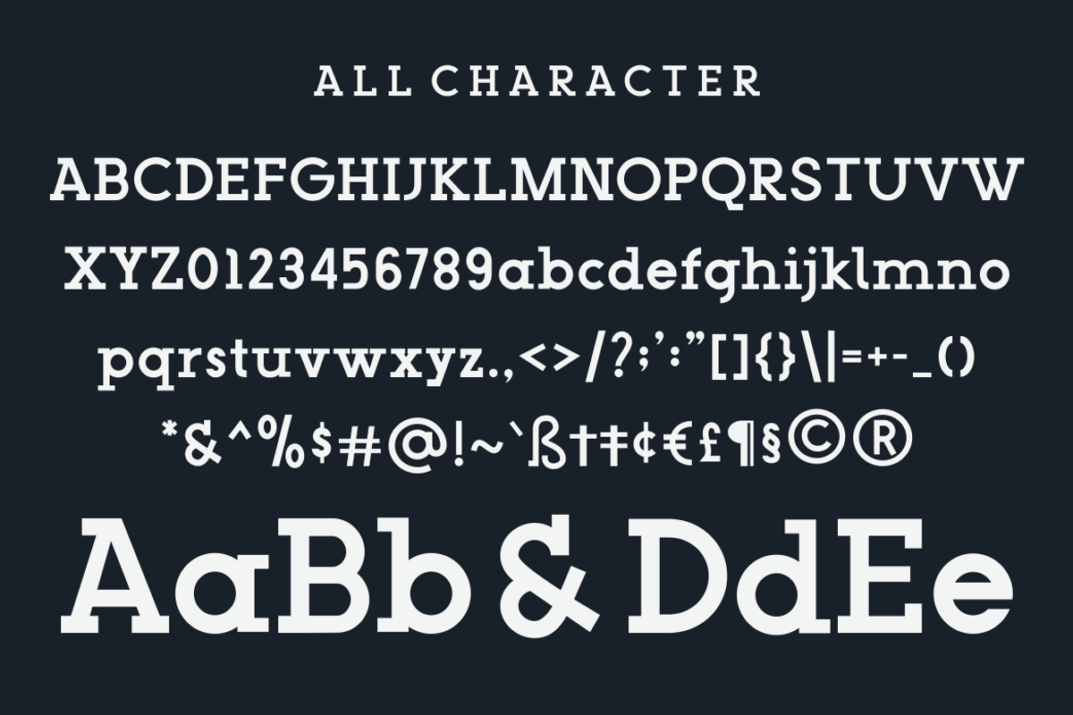 Golict - A Modern Slab Serif Font, a Slab Serif Font by Marvadesign (Photo 2 of 5)