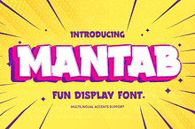 MANTAB - Fun Display Font