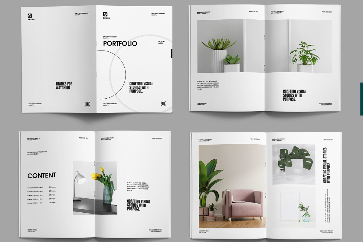 Minimal Interior Design Portfolio, a Brochure Template by ContestDesign (Photo 2 of 3)