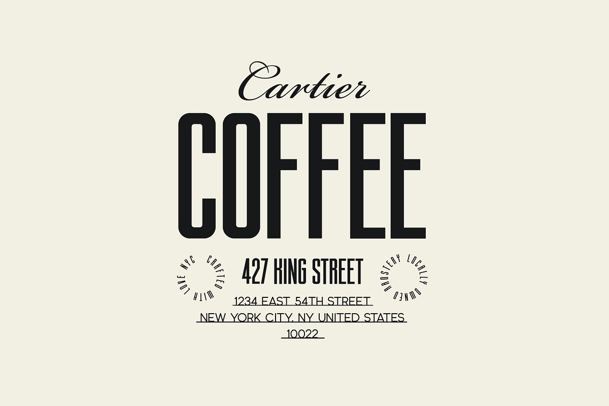 Quarthaus: Bold Condensed Sans Serif, a Sans Serif Font by Hustle Supply Co. (Photo 5 of 6)