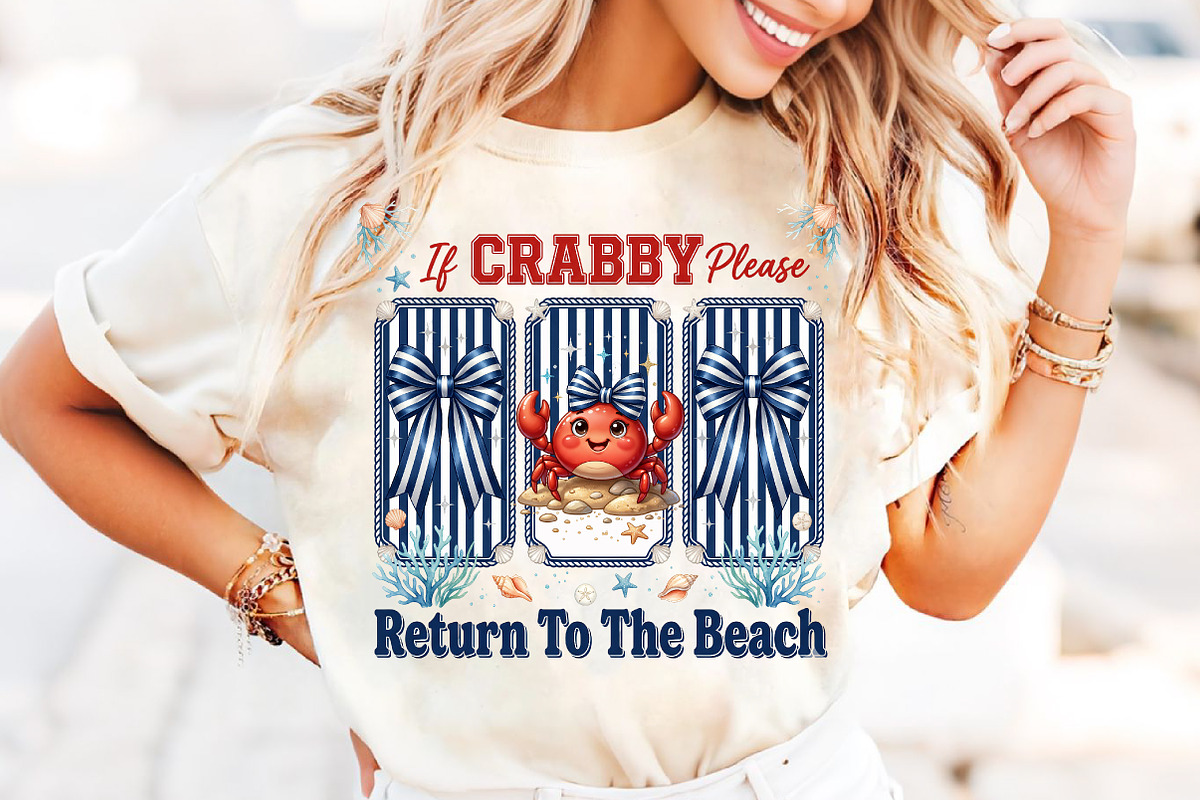 Coquette Bow If Crabby Beach PNG, an Illustration by CreationArt (Photo 5 of 9)