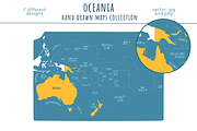 Oceania Maps Collection, an Education Illustration by Illustrationsforteachers (Thumbnail 7 of 8)