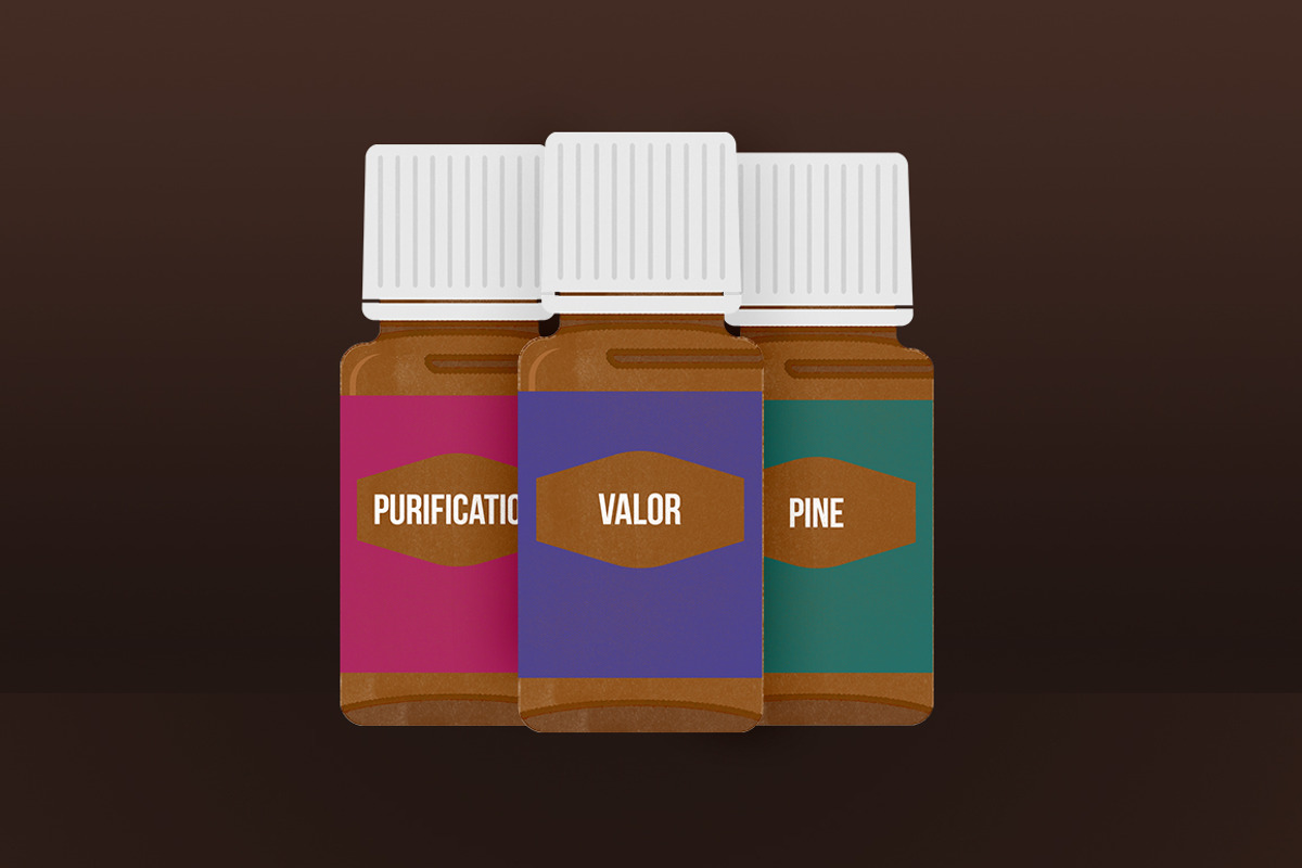 Essential Oil Bottles (Young Living), an Illustration by M. E. Smith Design (Photo 3 of 4)