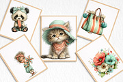 Coral And Aqua summer Clipart, an Illustration by DreamArtGraphic (Thumbnail 3 of 8)