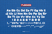 Flocked - Retrowave Font, a Sans Serif Font by ikiiko (Thumbnail 6 of 7)