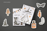 Watercolor Halloween set, an Object Graphic by OrangePeafowlArt (Thumbnail 8 of 21)