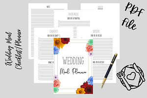 Wedding Meal Planner/Checklist