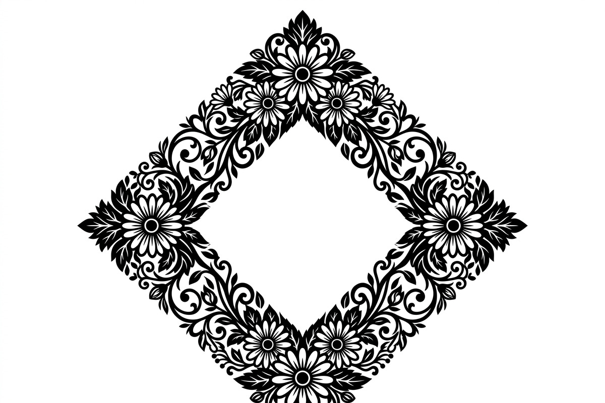 60 Romantic Diamond Wall Floral, a Decorative Illustration by Amazin_art (Photo 5 of 45)