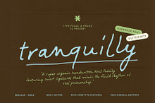 Tranquilly | Handwritten Font