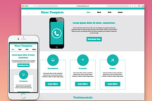 Developer Adobe Muse Template