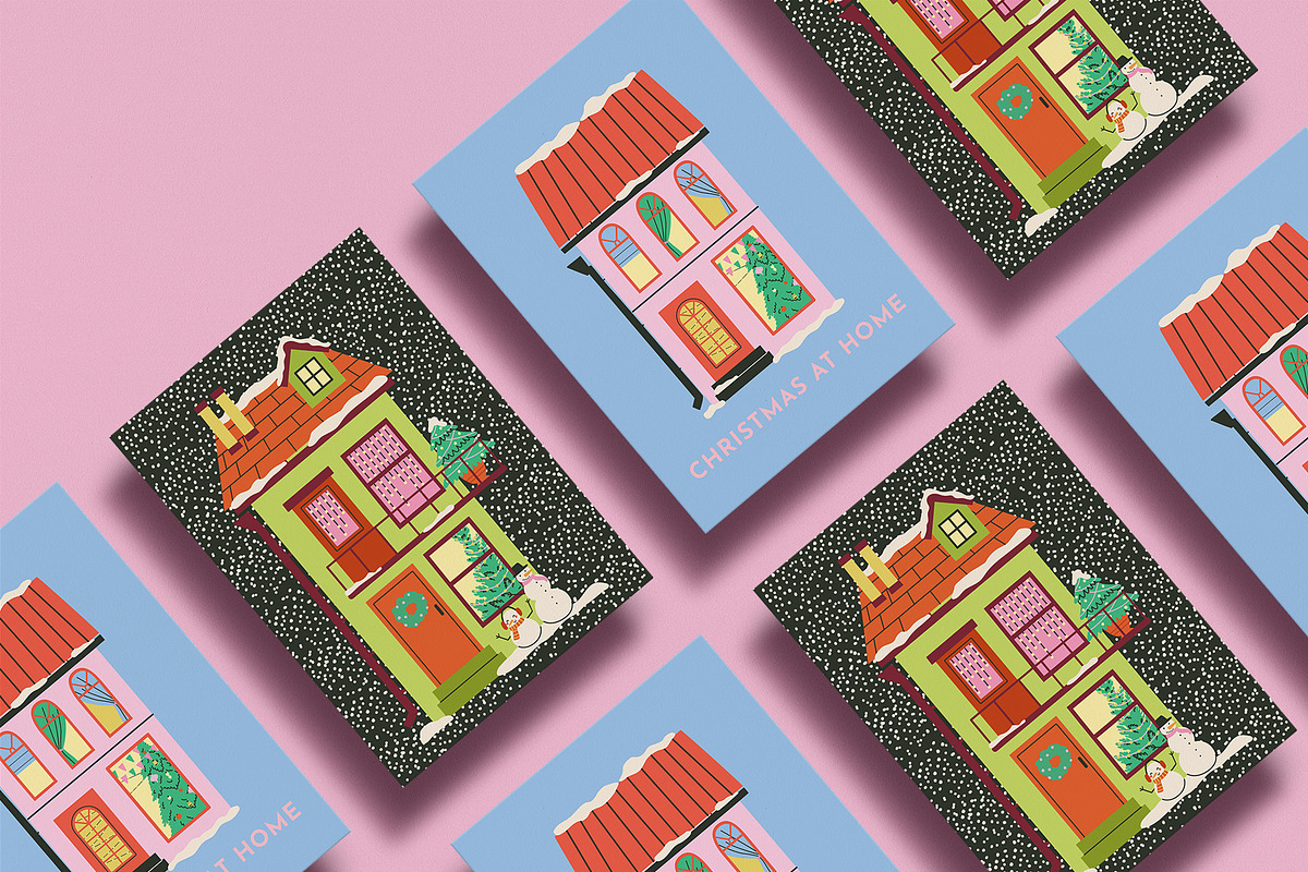 CHRISTMAS TOWN: clipart, a Seasonal Illustration by Elliko shop (Photo 2 of 6)