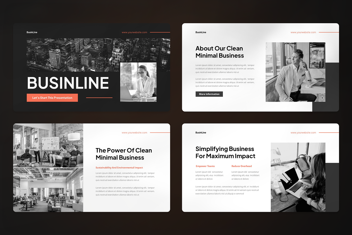 Clean Minimal Business Google Slide, a Presentation Template by SquidPixey (Photo 2 of 7)