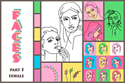 FACES part I FEMALE, a Person Illustration by statica (Thumbnail 1 of 12)