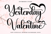 Yesterday Valentine, a Script Font by InermediaSTUDIO (Thumbnail 1 of 8)