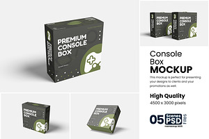 Console Box Mockup, a Product Mockup by bimockup