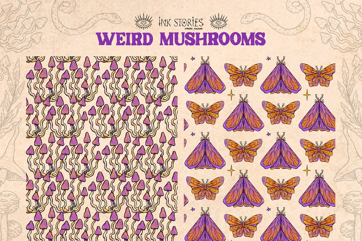 Weird Mushrooms, an Object Illustration by Ink Stories (Photo 22 of 23)