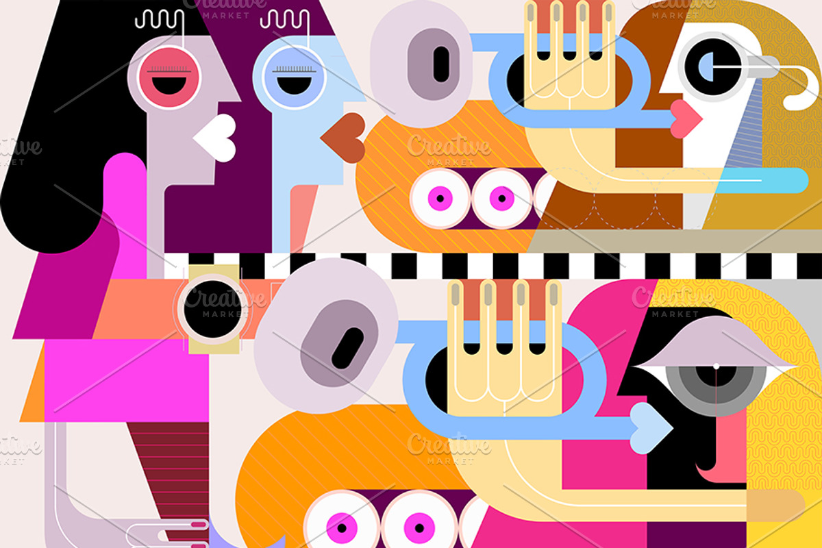 Trumpets In Concert Graphic Artwork, a Person Illustration by danjazzia (Photo 2 of 2)