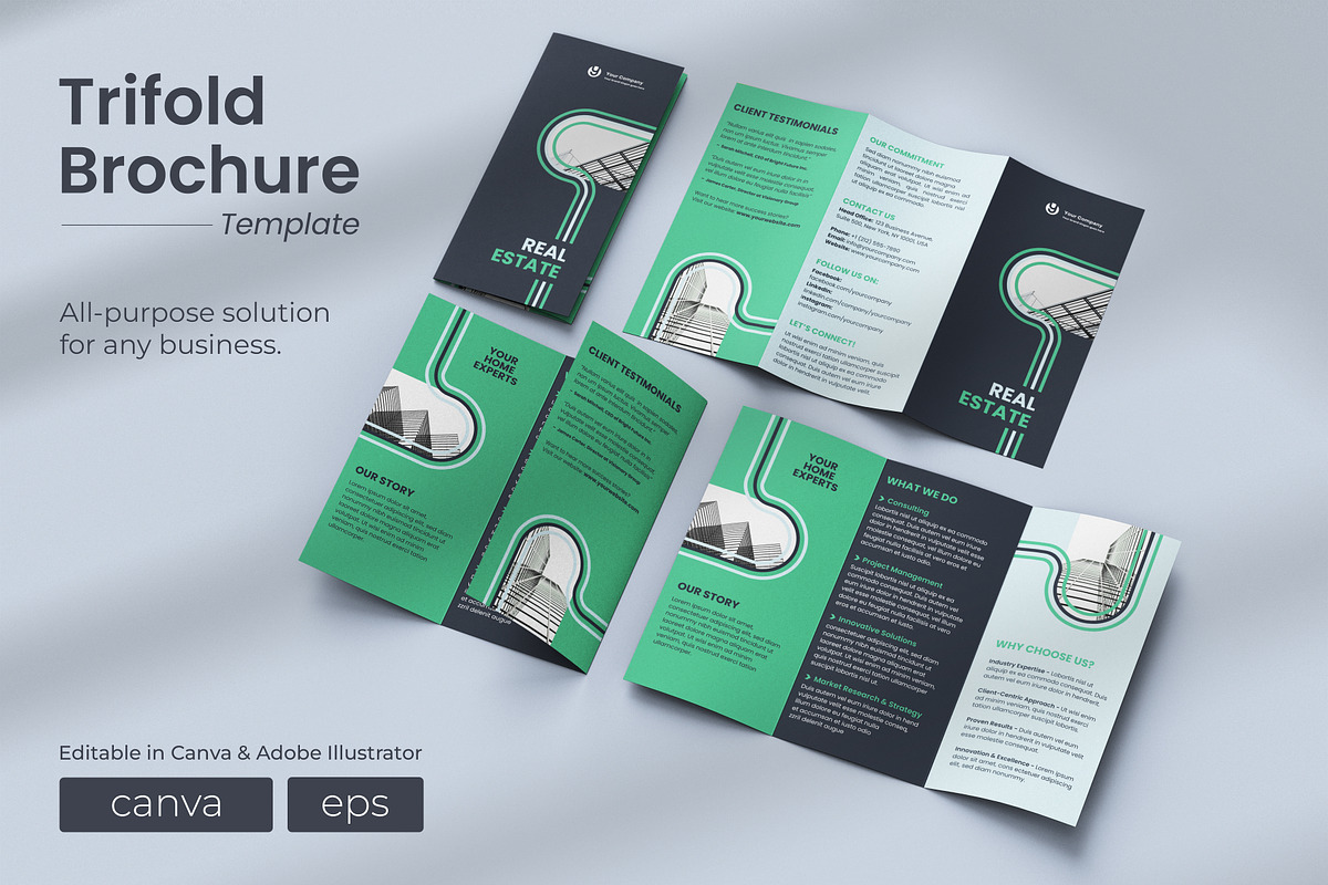 All Purpose Trifold Brochure 04, a Brochure Template by WheelieMonkey (Photo 1 of 4)