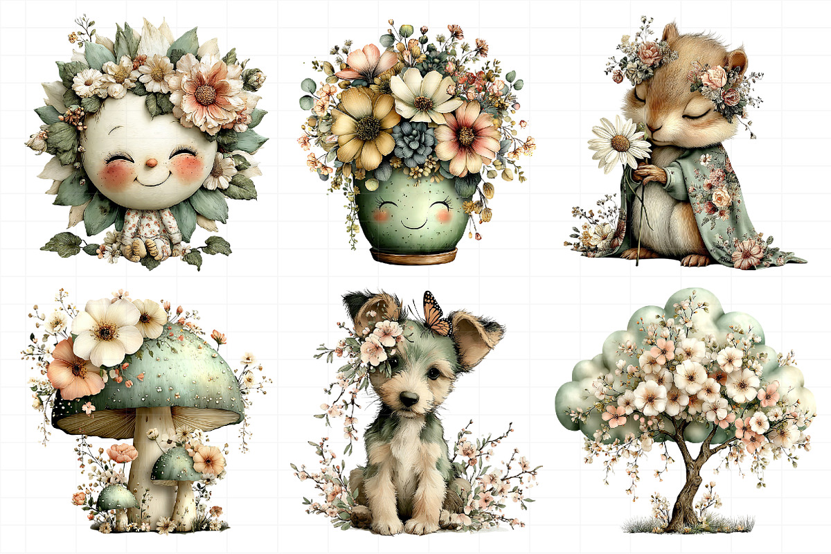 Whimsical Spring Clipart, an Illustration by Daily.Designs (Photo 5 of 8)