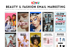 Beauty & Fashion Email Newsletter, a Templates & Theme by wekreatif