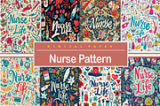 Nurse Pattern, a Background Graphic by Printable Treasure (Thumbnail 1 of 4)