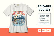 Offline Feels Better, a Seasonal Illustration by Mangustudio (Thumbnail 2 of 3)