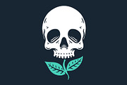Vintage Flower Skull Illustration, an Object Illustration by Decoconio Design (Thumbnail 3 of 3)