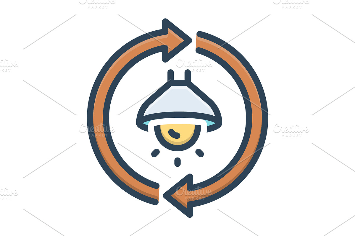 Replacement light bulb color icon, a Duotone Icon by Creative priyanka