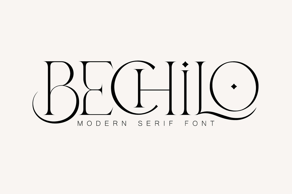 Bechilo – Modern Serif Font, a Serif Font by Yahya Type (Photo 1 of 25)