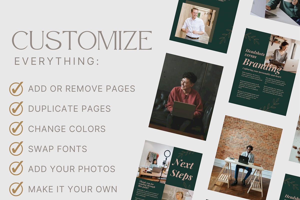 TEAL Personal Brand Photos Guide, a Magazine Template by Signature Edits (Photo 15 of 20)