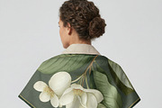 Silk Scarf Mockup on Model PSD, a Shirt Mockup by 1001 mockups (Thumbnail 6 of 6)