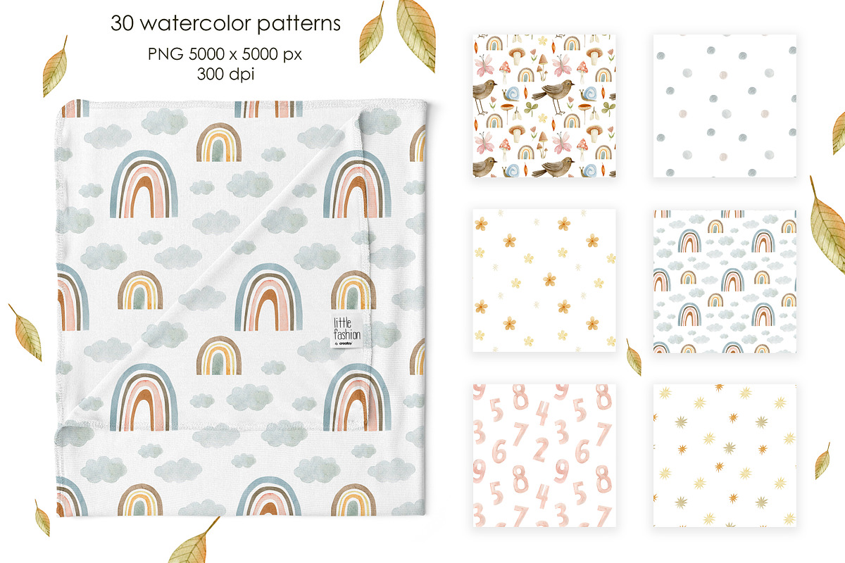 Watercolor autumn collection., a Decorative Illustration by Kira Konoshenko (Photo 10 of 26)