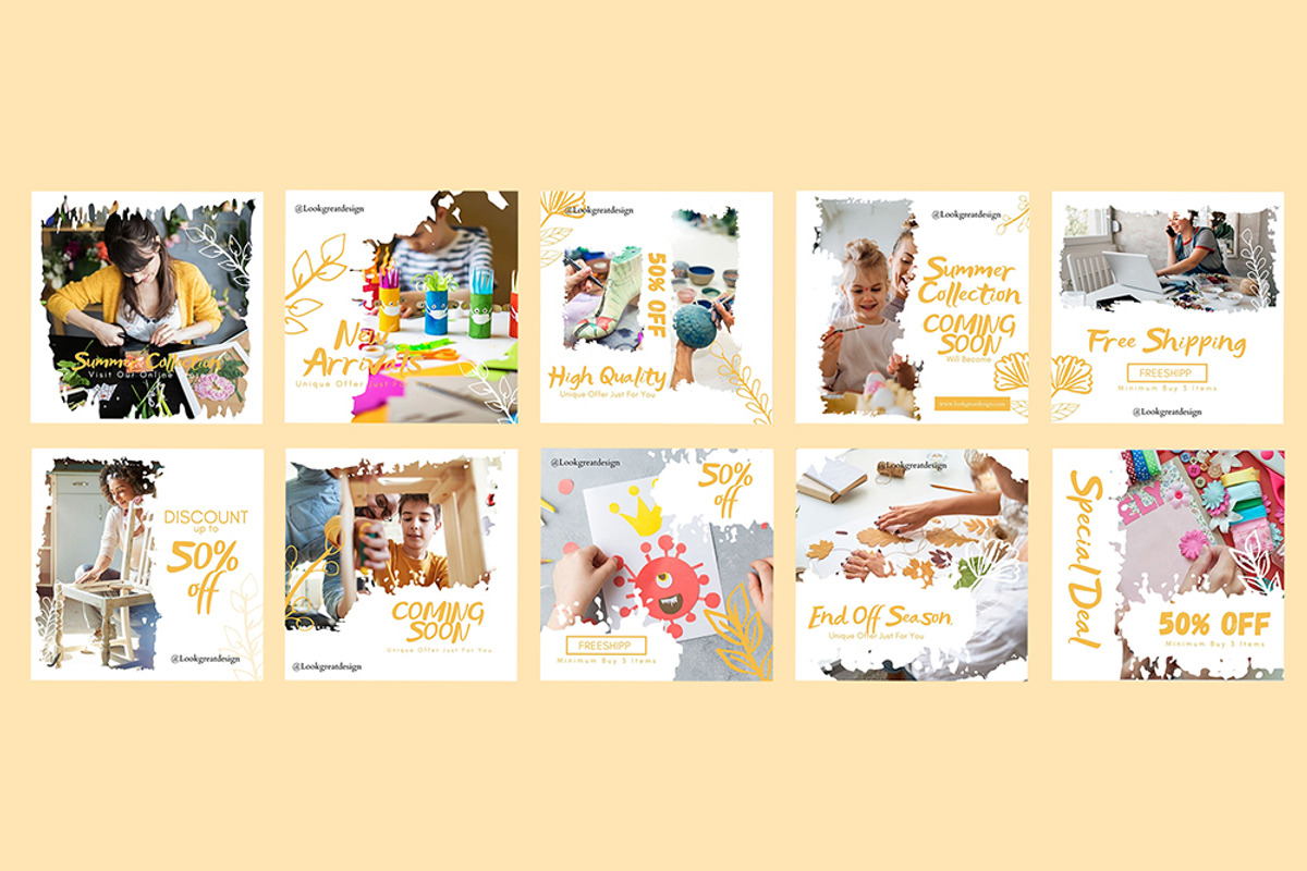 Instagram Post Template For Canva, a Social Media Template by DreamColor (Photo 3 of 5)