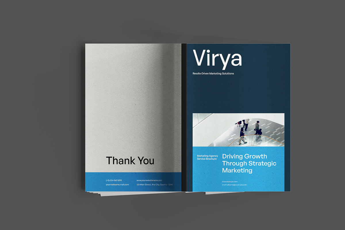 VIRYA | Marketing Agency Brochure, a Brochure Template by Neermana (Photo 10 of 10)
