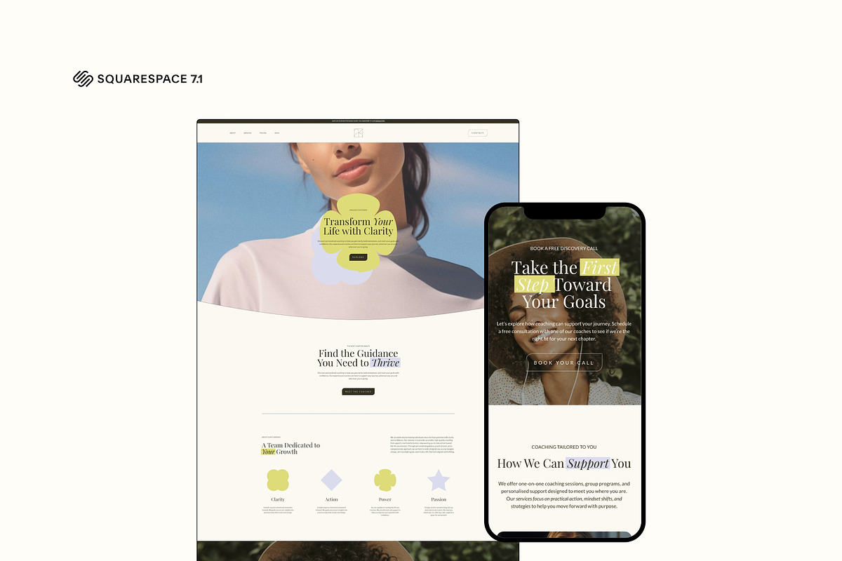 Squarespace 7.1 Website Template, a Squarespace Template by Iris Avenue Studio (Photo 7 of 9)
