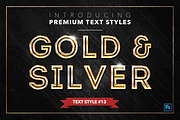 Gold & Silver #2 - 20 Text Styles, a Layer Style Add-On by Jonas Stensgaard (Thumbnail 14 of 23)