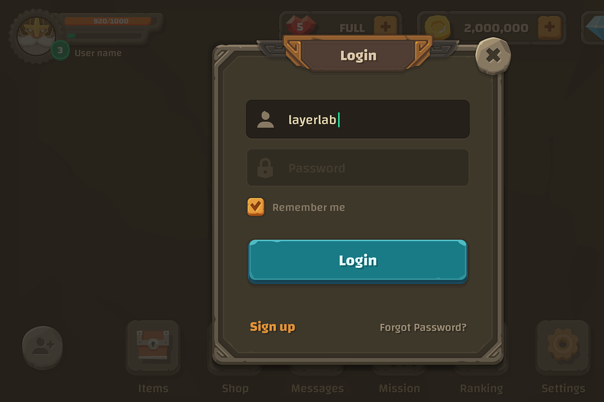 GUI - The Stone, an UI Kit Template by LAYERLAB (Photo 9 of 31)