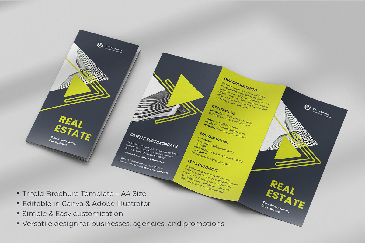 All Purpose Trifold Brochure 02, a Brochure Template by WheelieMonkey (Photo 4 of 4)