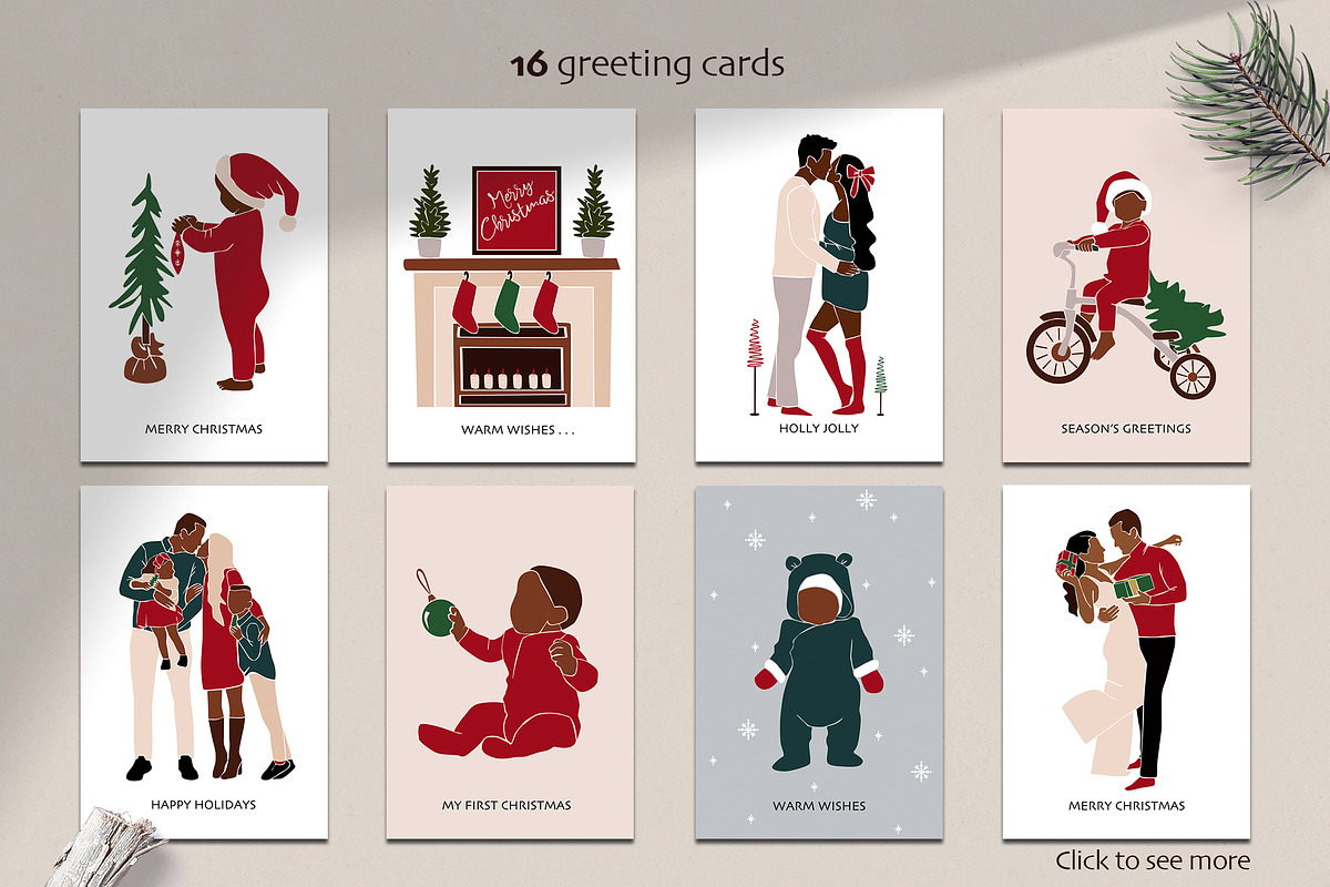 Happy Family. Christmas collection, a Decorative Illustration by EasyArt (Photo 5 of 9)