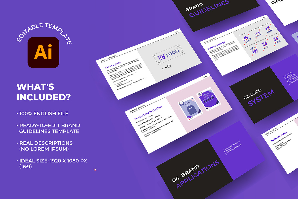 Brand Guidelines Template – Logo, a Branding & Logo Template by Abstracto-Create (Photo 5 of 5)