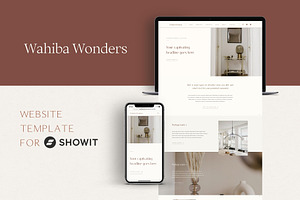 Minimal Showit Website Template
