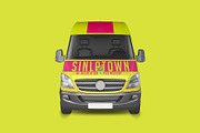 Transporter Van PSD Mockup, an Advertising Mockup by Sinlatown (Thumbnail 3 of 6)