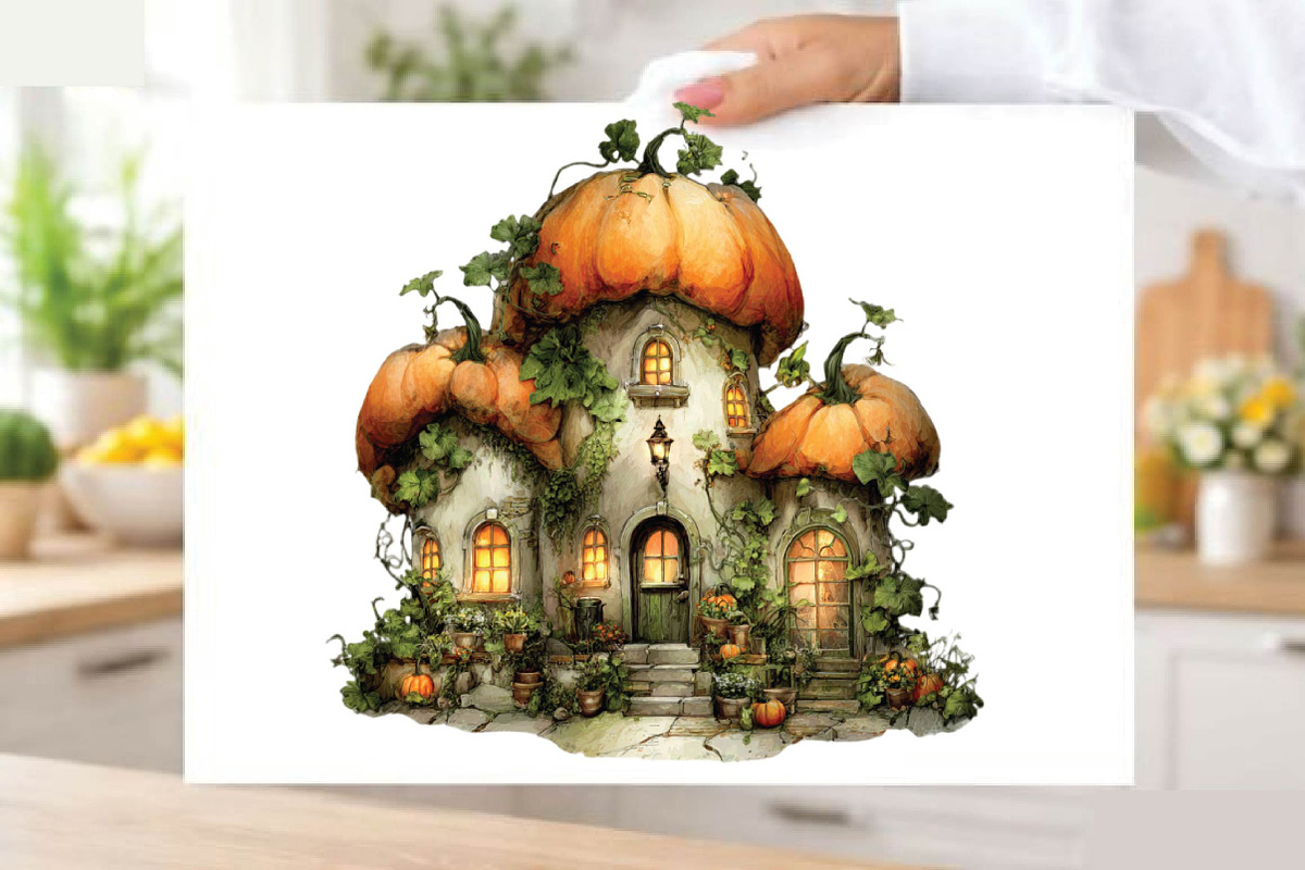 Watercolor Pumpkin Houses Clipart, an Illustration by SVGArt (Photo 7 of 9)