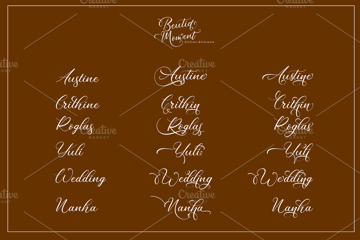 Beutiq Moment - Chic Signature, a Script Font by Joko Setiono (Photo 8 of 9)