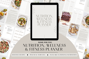 Nutrition And Wellness Planner CANVA