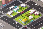 Low Poly Megapolis City Pack 1, an Architecture 3D Model by Anton Moek (Thumbnail 10 of 13)