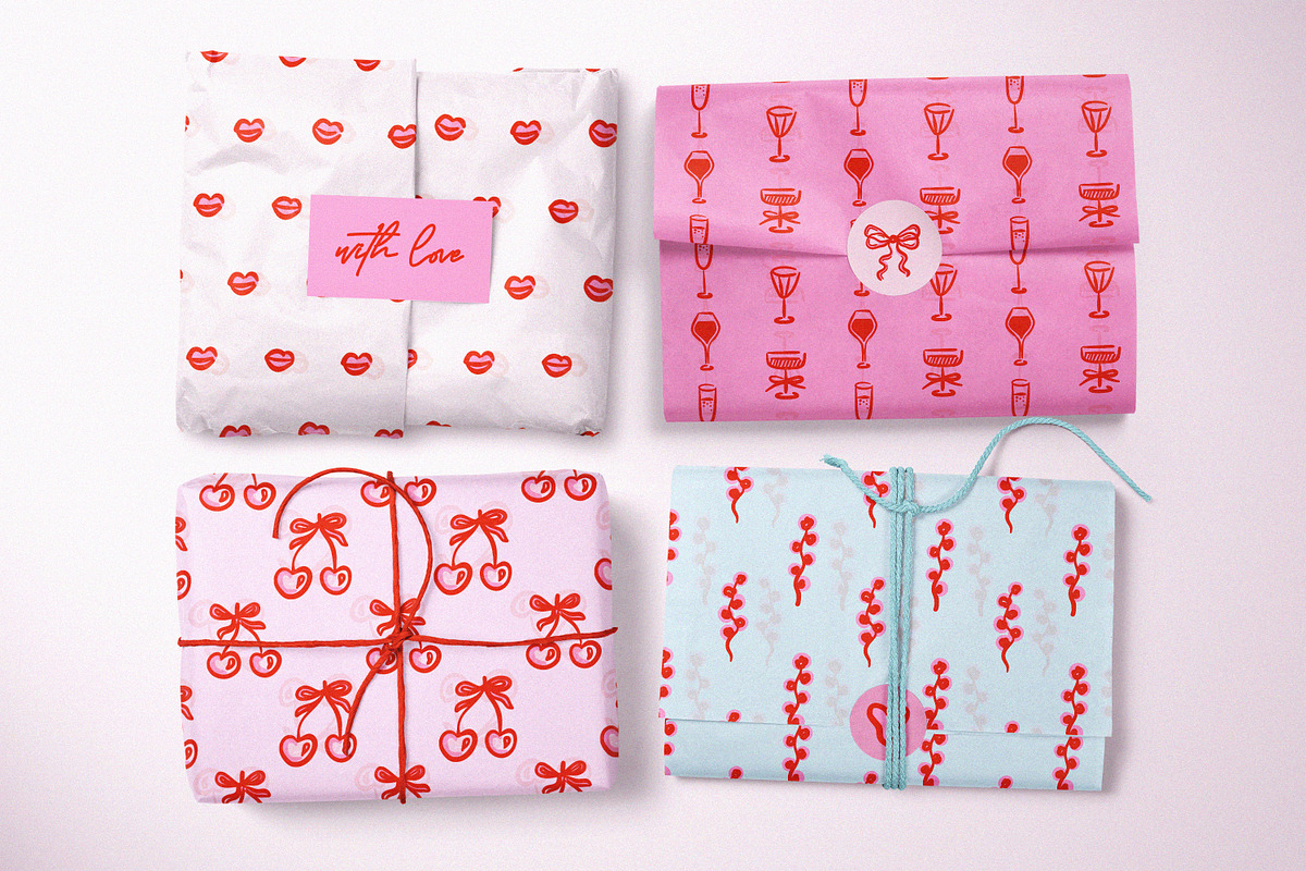135 Whimsical Patterns and Clip Art, a Pattern Graphic by Leila Divine (Photo 17 of 23)