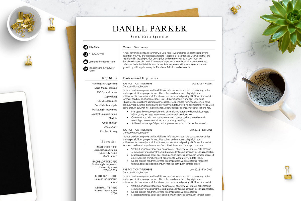 Executive CV/Resume Template Word, a Resume Template by BestResumes.Co (Photo 1 of 7)