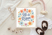 He is Risen - Christian Easter PNG, an Illustration by CraftArtStudio (Thumbnail 4 of 4)